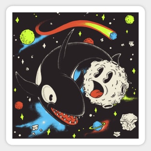 Space Whale Adventures Sticker